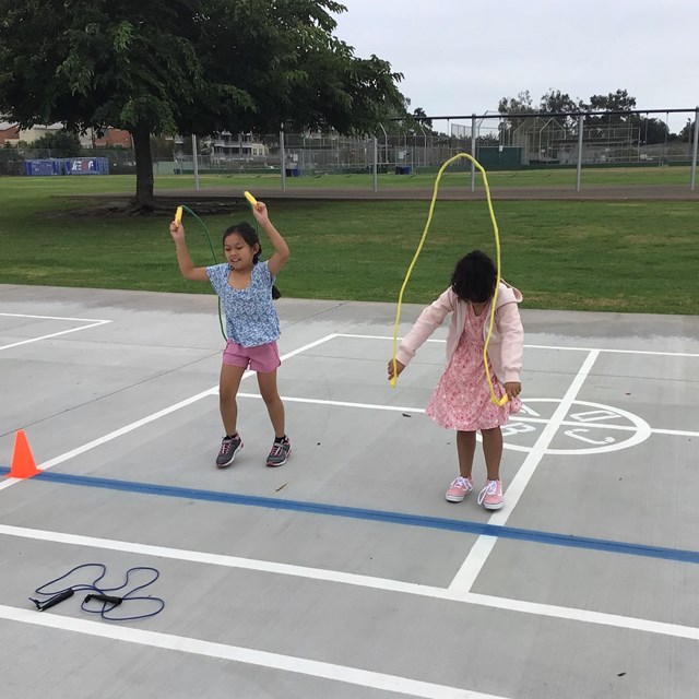 2nd Graders Jumping Rope